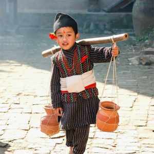 kid in cultural dress